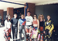 Mick Matheson, Magazine Editor and the girls of the track day including myself!